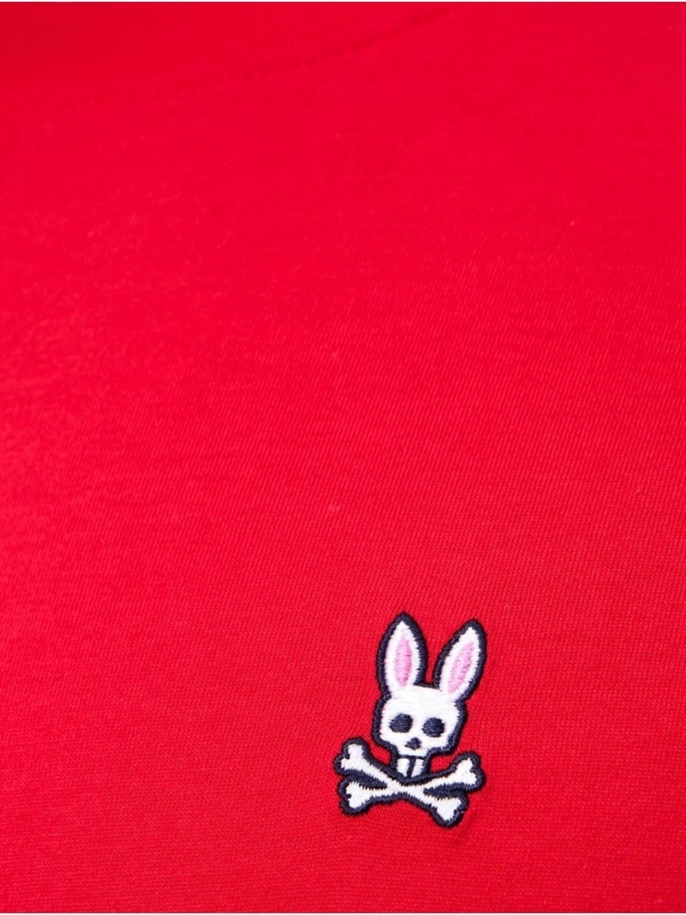 Psycho Bunny Men’s Short Sleeve Crew Tee RED Pima Cotton Logo SMALL